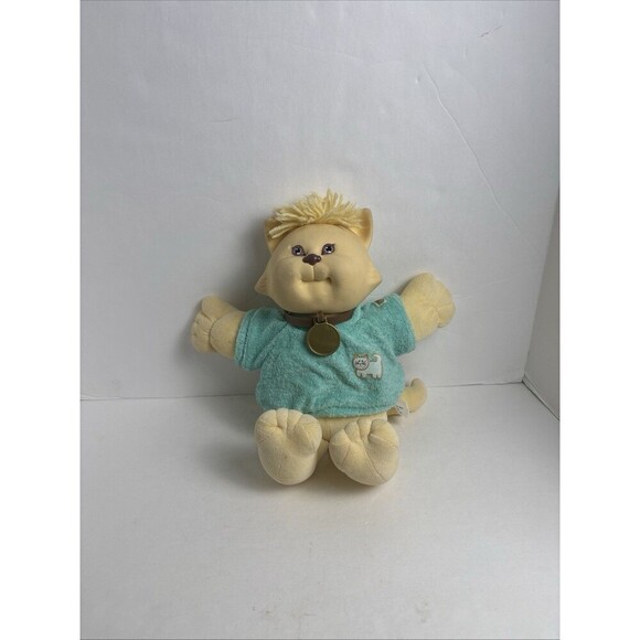 Cabbage Patch Kids Doll Frisky Cat Koosas 1983 Coleco Brown Eyes With Collar - Picture 8 of 9